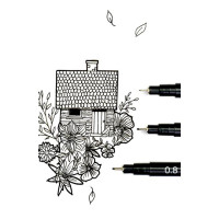 Produktbild för Fineliner PENTEL Pointliner 0,3mm svart