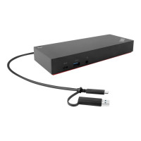 Produktbild för Lenovo ThinkPad Hybrid USB-C with USB-A Dock - dockningsstation - USB-C - 2 x HDMI, 2 x DP - 1GbE