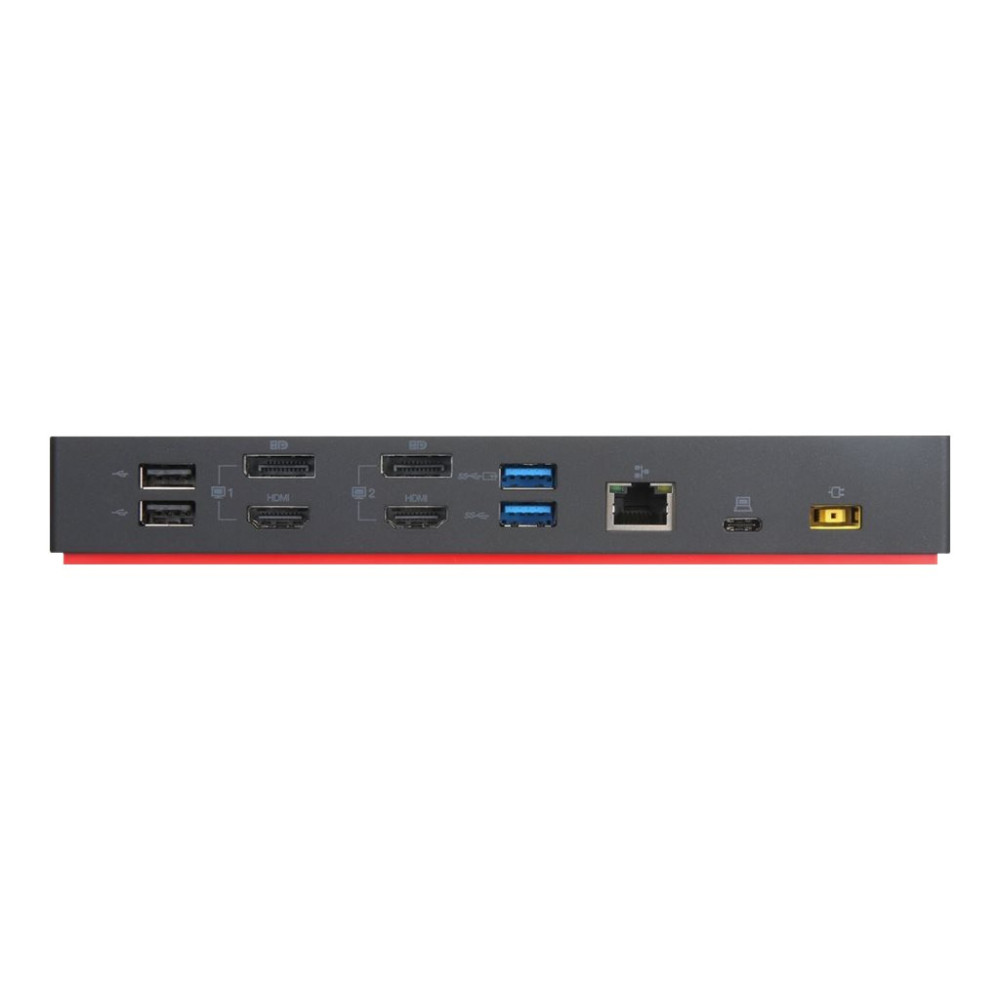 Produktbild för Lenovo ThinkPad Hybrid USB-C with USB-A Dock - dockningsstation - USB-C - 2 x HDMI, 2 x DP - 1GbE