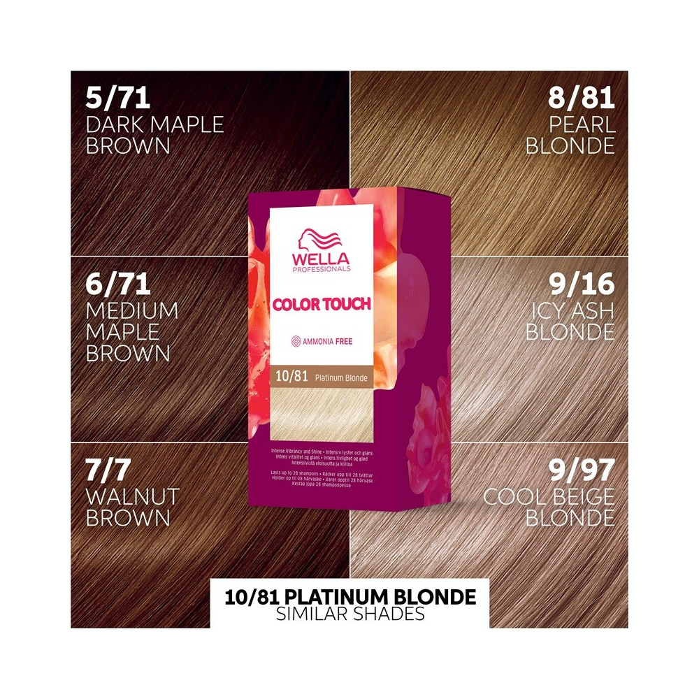 Produktbild för Wella Color Touch Rich Naturals 10/81 Platinum Blonde