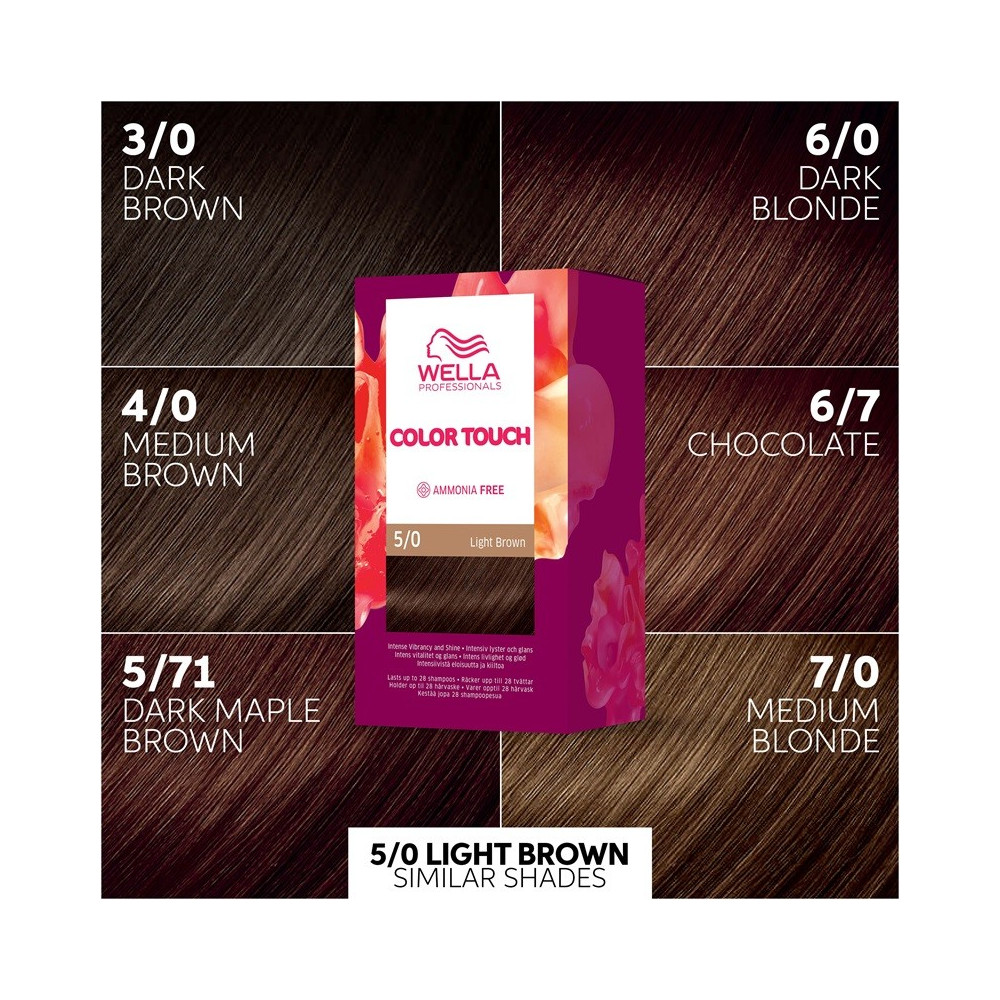 Produktbild för Wella Color Touch Pure Naturals 5/0 Light Brown