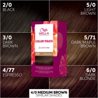 Produktbild för Wella Color Touch Pure Naturals 4/0 Medium Brown