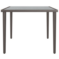 Produktbild för Trädgårdsbord grå 48x48x37 cm stål