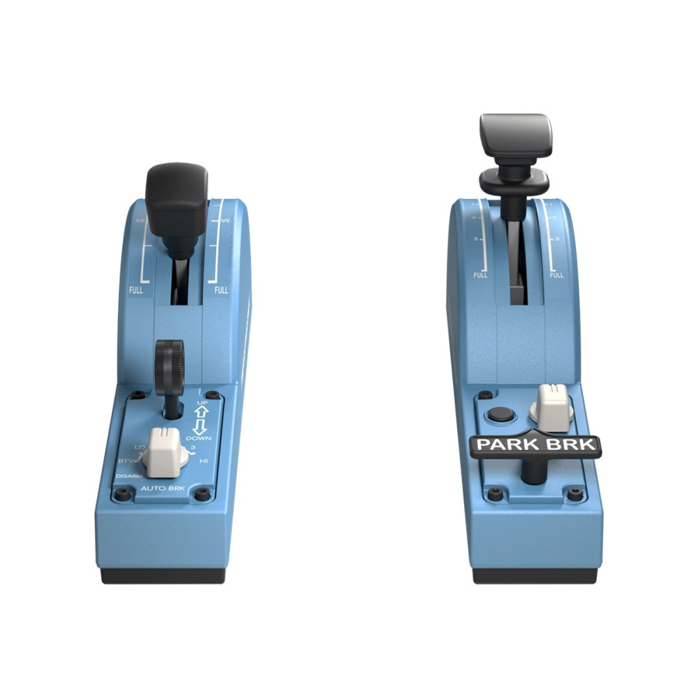 Produktbild för Thrustmaster Civil Aviation (TCA) Quadrant Add-On Airbus edition - tilläggssats för gasspjäll - kabelansluten