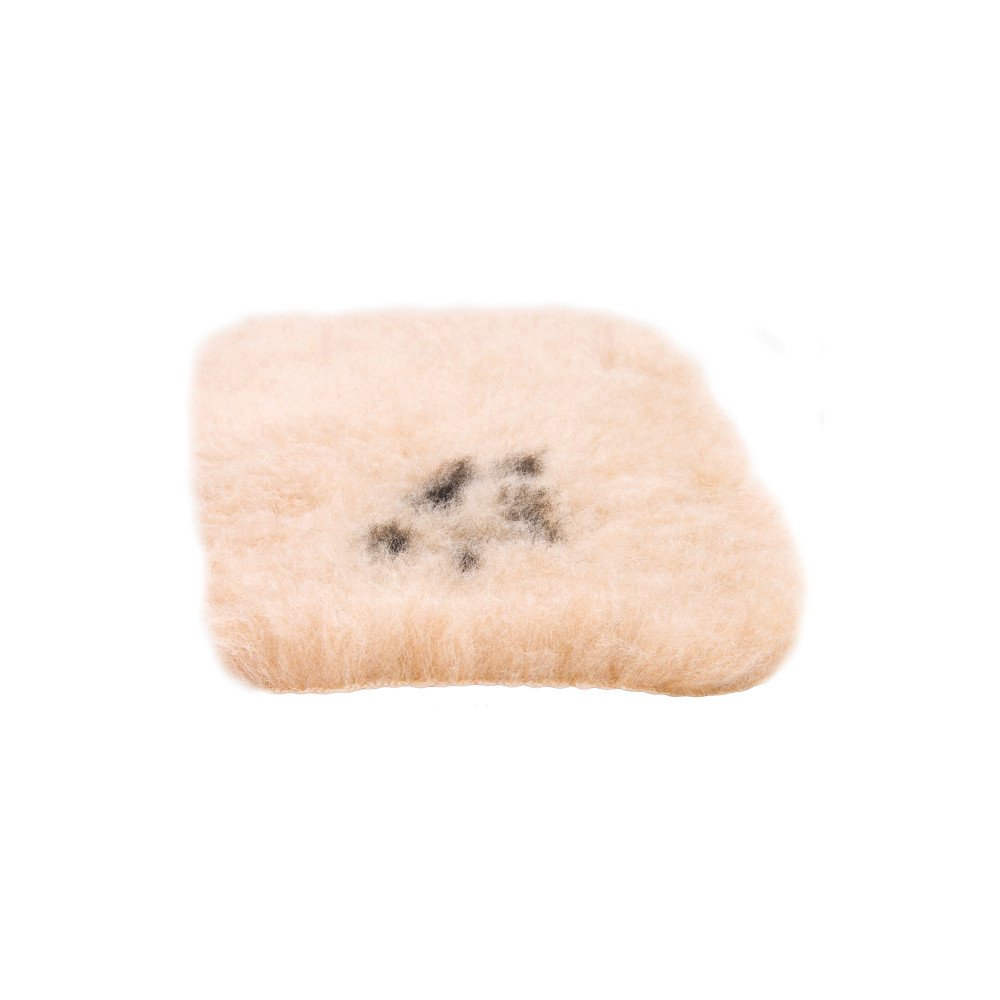 Produktbild för KW Vet-Bädd M/Gummiunderlag Beige 75x50 cm
