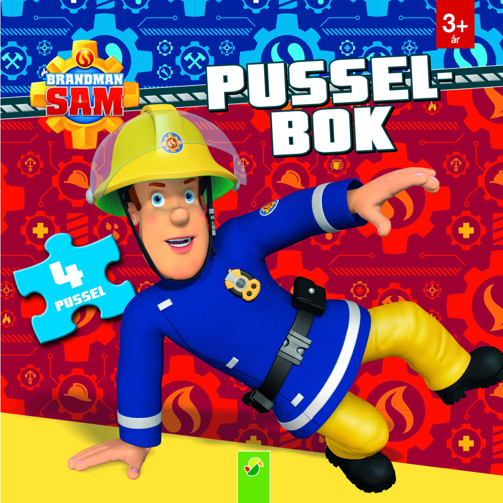 Produktbild för Brandman Sam - Pusselbok med 4 pussel (bok, board book)