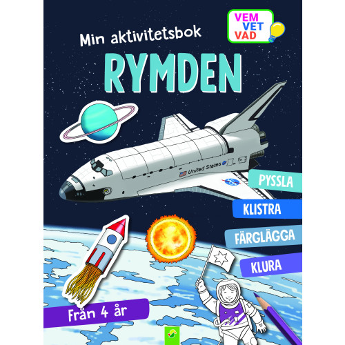Stevali Min aktivitetsbok rymden : med klistermärken (häftad)