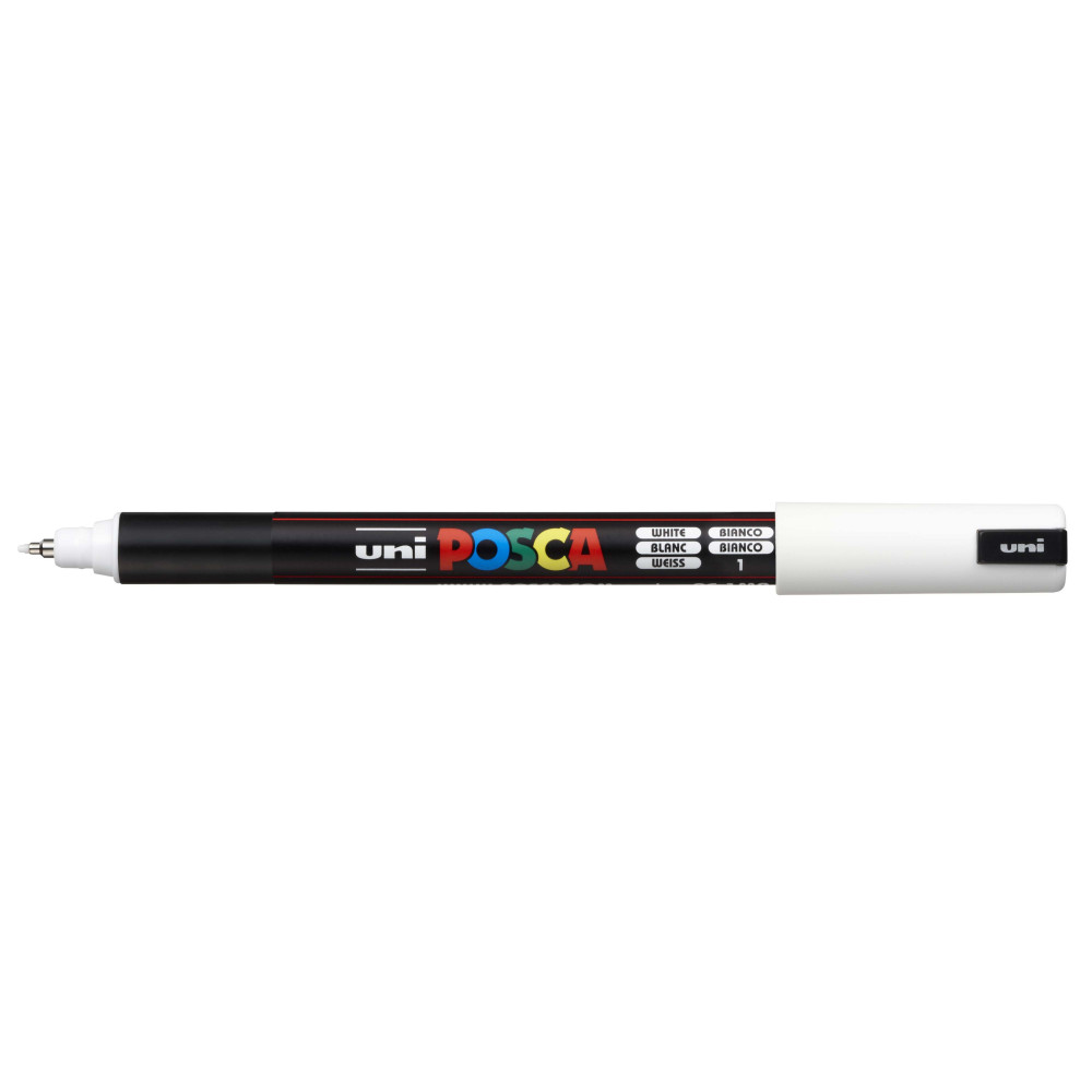 Produktbild för POSCA penna PC-1 MR, akryl, vit, rund spets