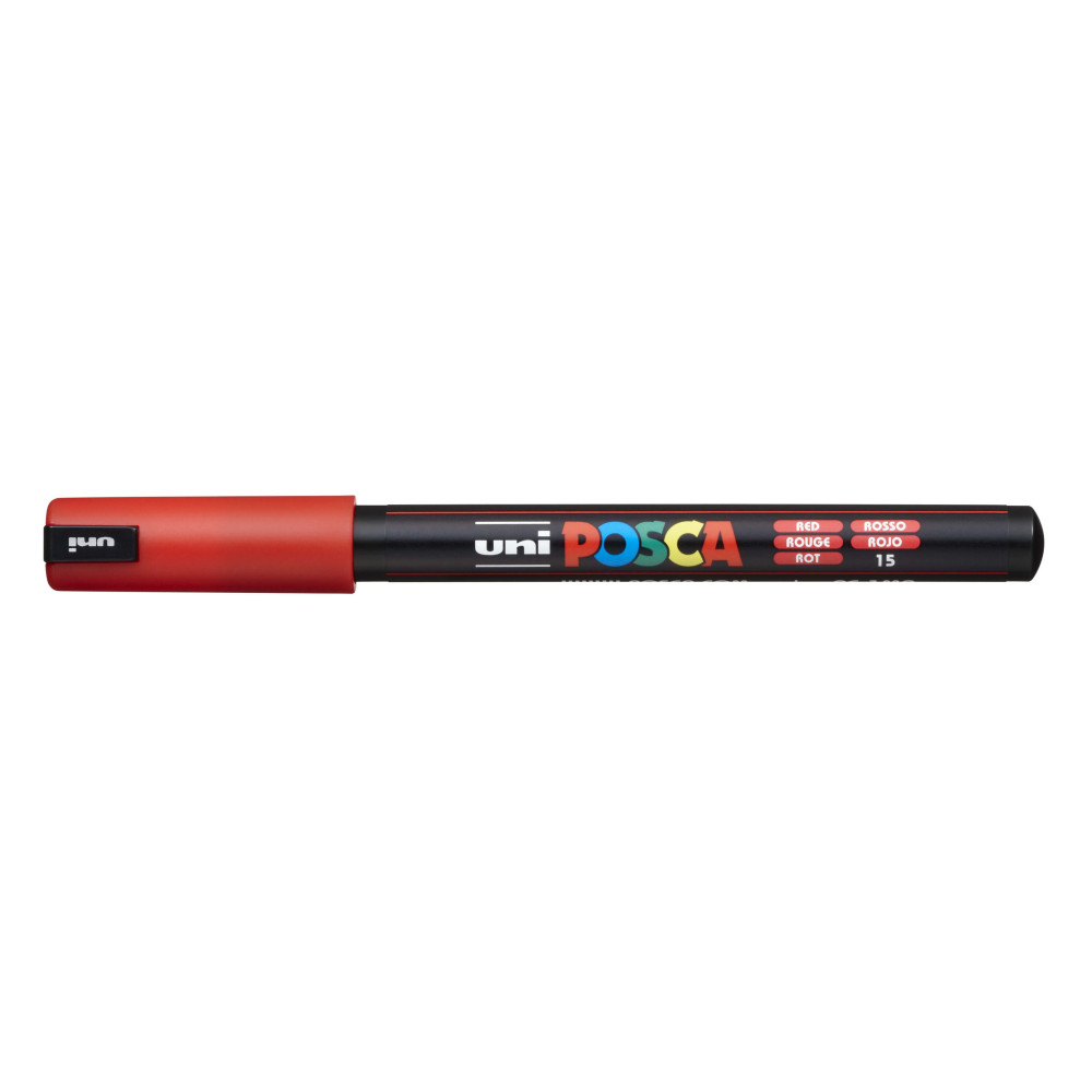 Produktbild för POSCA penna PC-1 MR, akryl, röd, rund spets