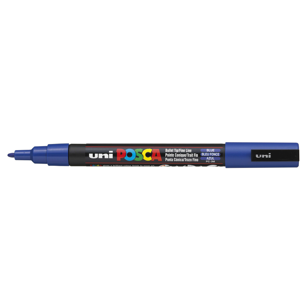 Produktbild för POSCA penna PC-3M, blå, rund spets