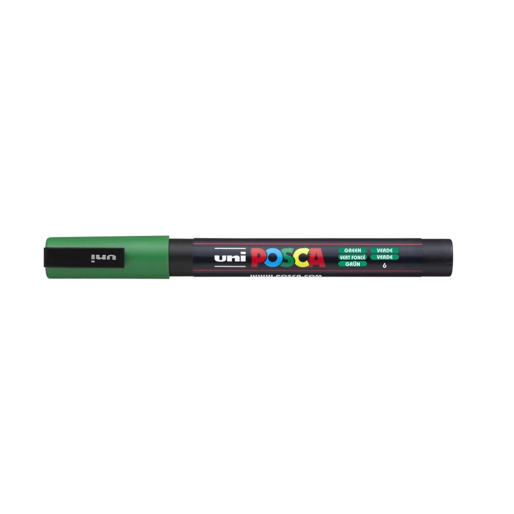 Produktbild för POSCA penna PC-3M, akryl, grön, rund spets