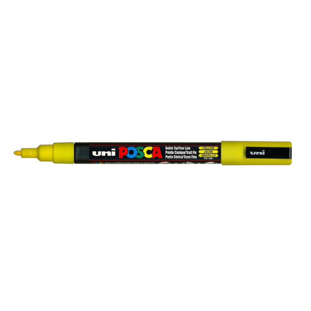 Produktbild för POSCA penna PC-3M, gul, rund spets