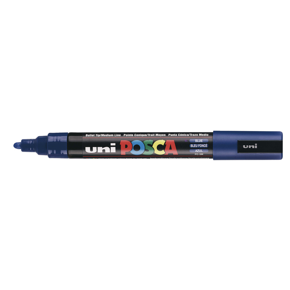 Produktbild för POSCA penna PC-5M, blå, rund spets