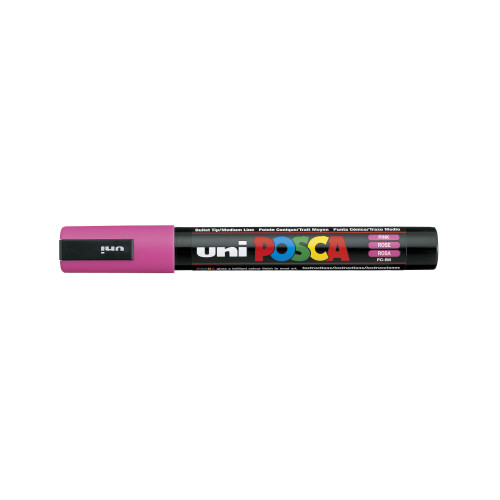 POSCA POSCA penna PC-5M, akryl, rosa, rund spets