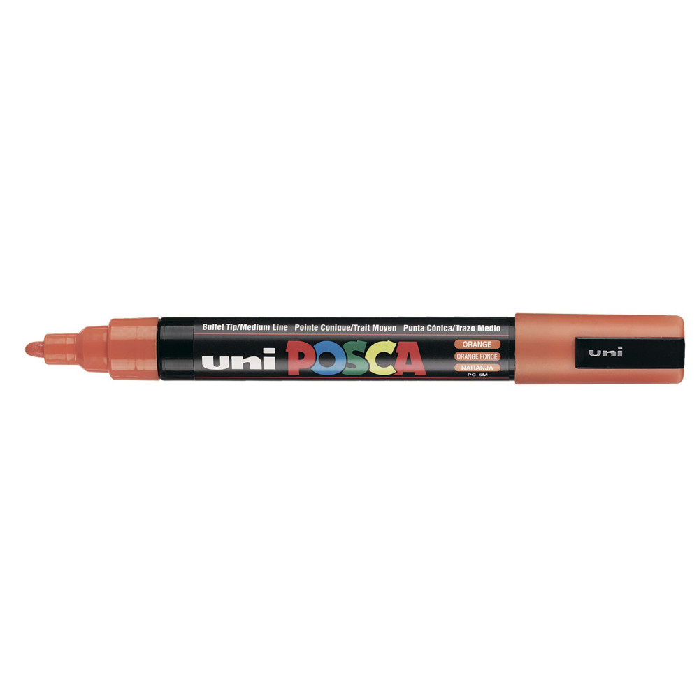 Produktbild för POSCA penna PC-5M, akryl, orange, rund spets
