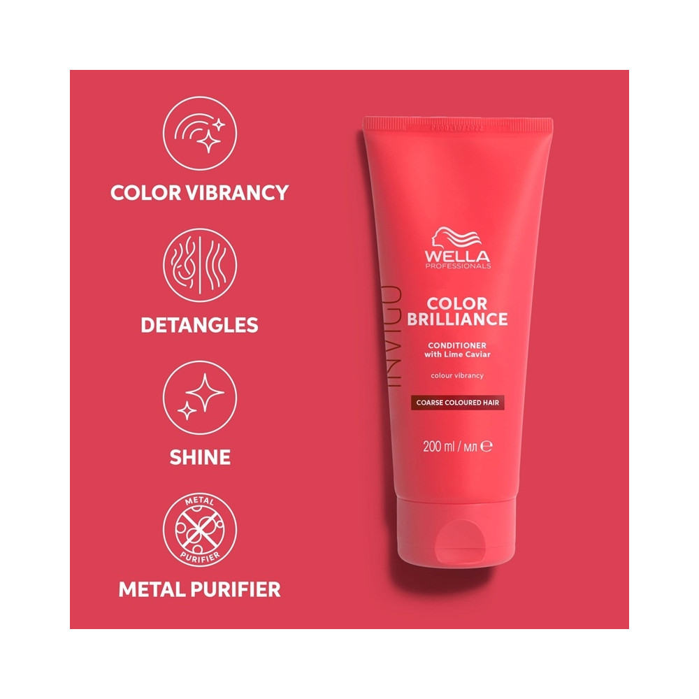 Produktbild för Wella Professionals Invigo Color Brilliance Conditioner Coarse Hair 200ml