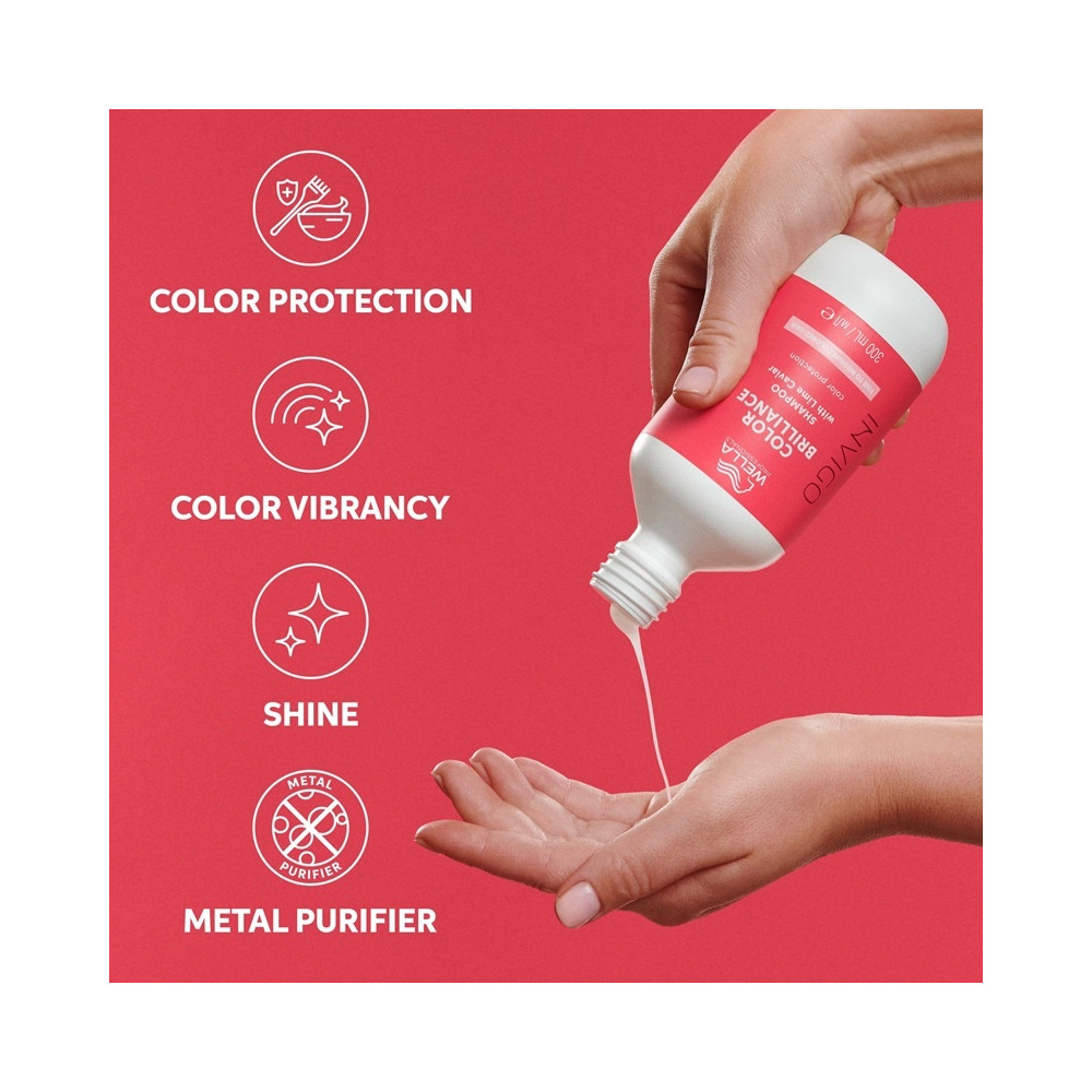 Produktbild för Wella Professionals Invigo Color Brilliance Shampoo Fine Hair 300ml