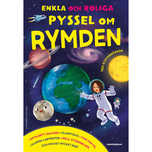 Julia Wiberg Enkla och roliga pyssel om rymden : med klistermärken (häftad)