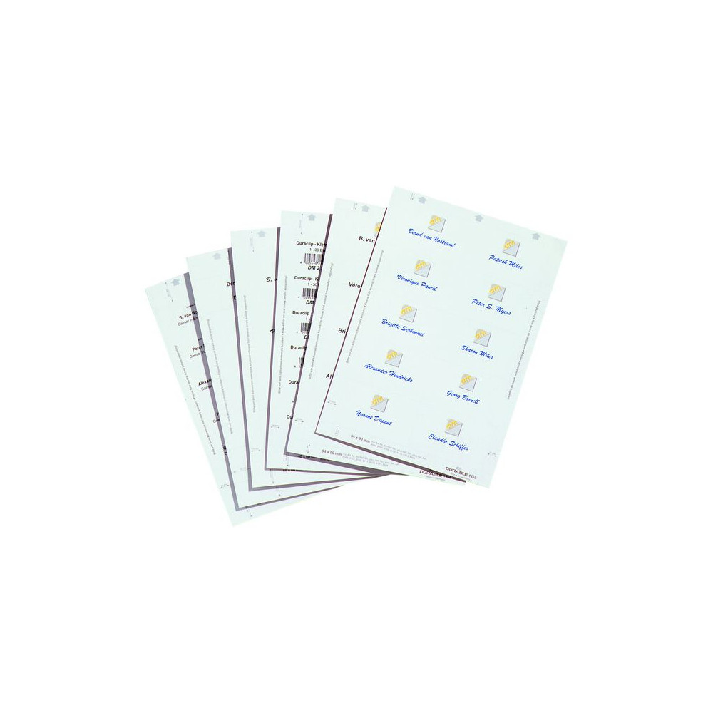 Produktbild för Etiketter DURABLE namnskylt 90x60 20/fp