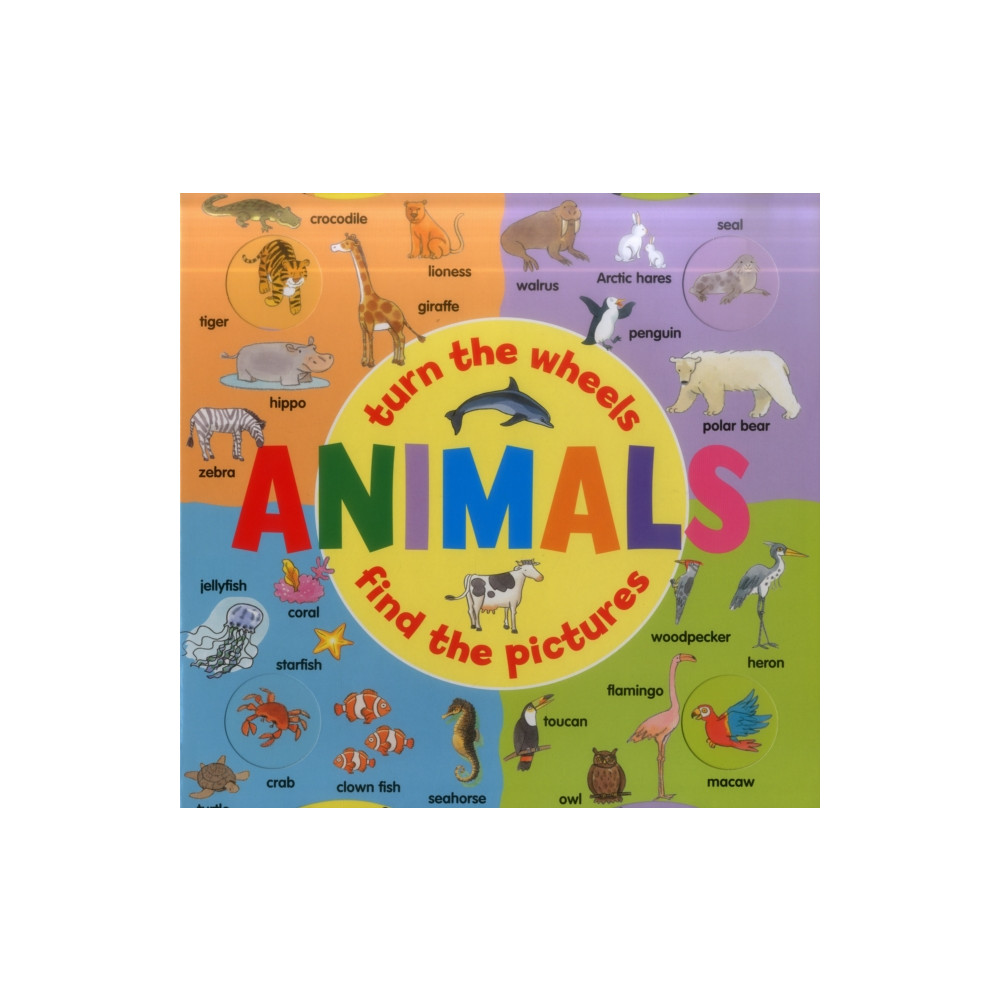 Produktbild för Animals: Turn the Wheels - Find the Pictures (bok, board book, eng)