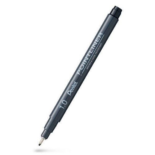Pentel Fineliner Pointliner 1,0mm svart - Fiberspets- & Kalligrafipennor