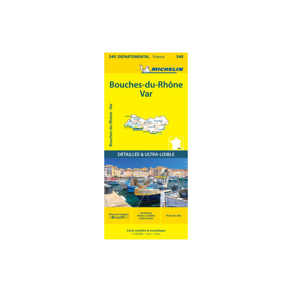 Produktbild för Bouches-du-Rhone Var - Michelin Local Map 340