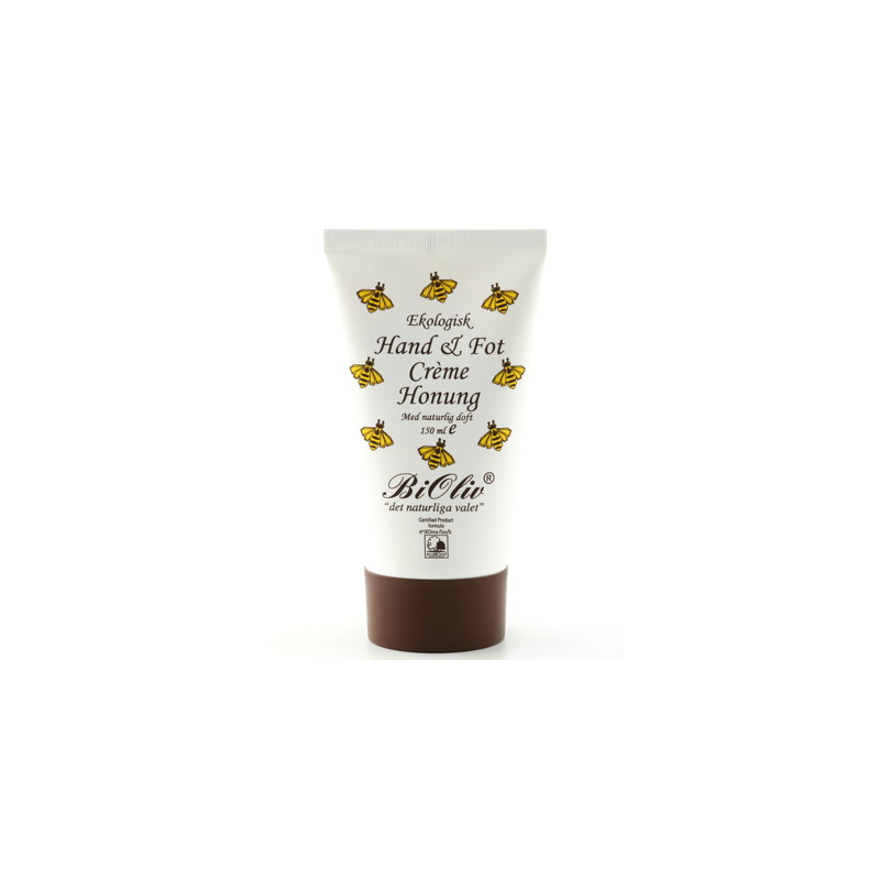 Produktbild för BiOliv Hand & Fot Crème Honung 150 ml EKO