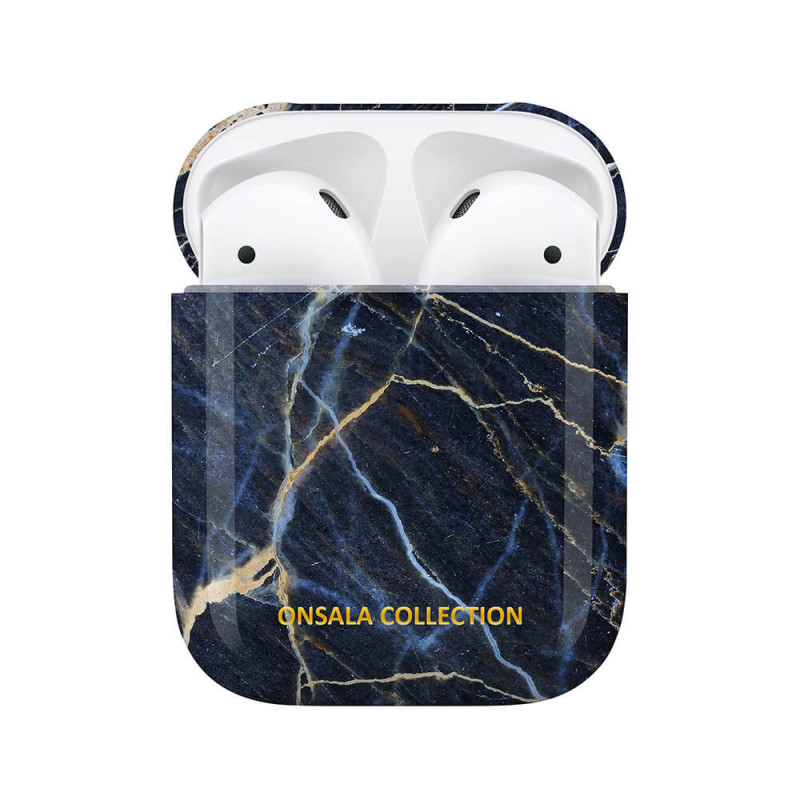 Produktbild för COLLECTION Airpods Fodral 1st and 2nd Generation Black Galaxy Marble