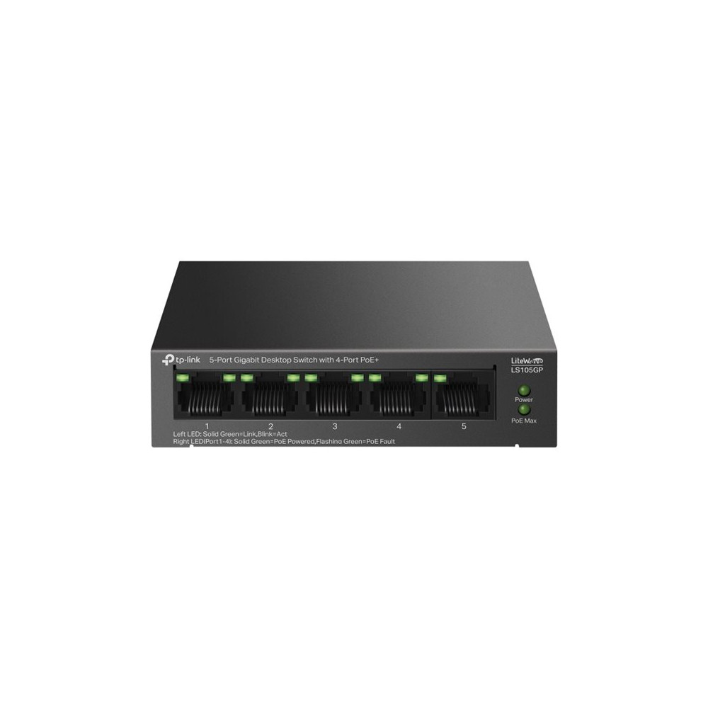 Produktbild för TP-Link LiteWave LS105GP V1 - switch - 5 portar