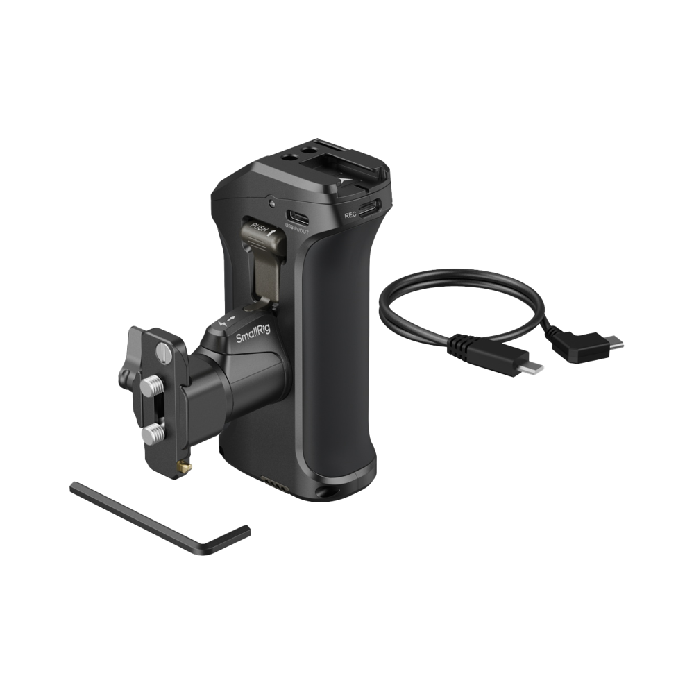 Produktbild för SmallRig 3893 Rotating Side Handle with Trigger REC for Selected Sony Mirrorless Cameras