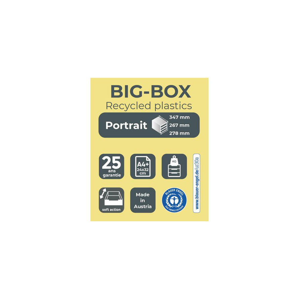 Produktbild för Blankettbox EXACOMPTA BIGBOX 4 låd paste