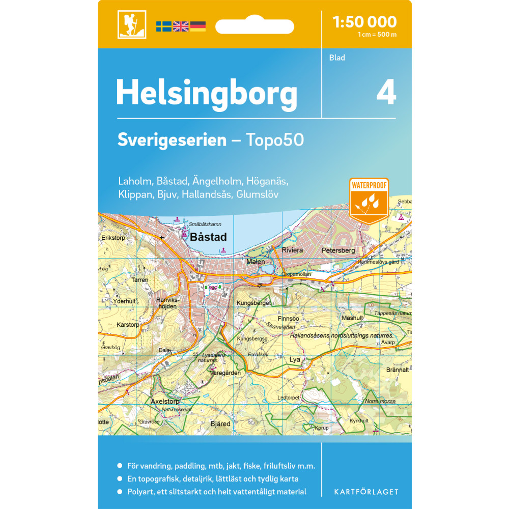 Produktbild för 4 Helsingborg Sverigeserien Topo50