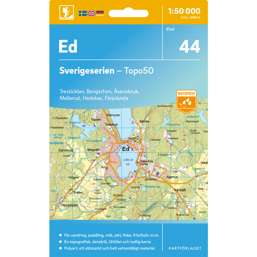 Produktbild för 44 Ed Sverigeserien Topo50