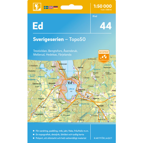 Kartförlaget 44 Ed Sverigeserien Topo50