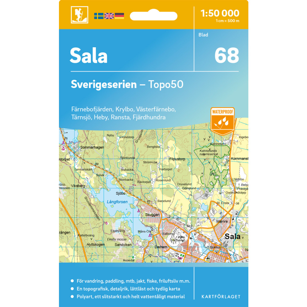 Produktbild för 68 Sala Sverigeserien Topo50