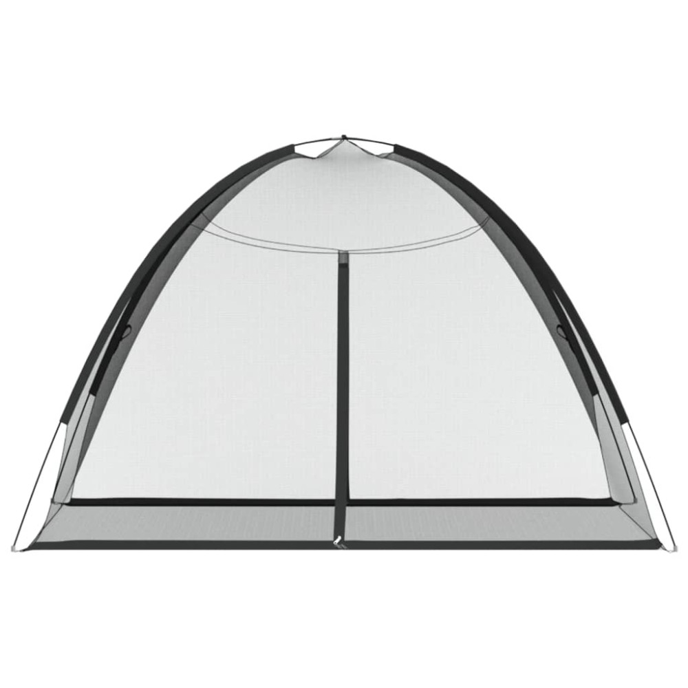 Produktbild för Myggnät med dörrar 220 mesh svart 200x120x130 cm