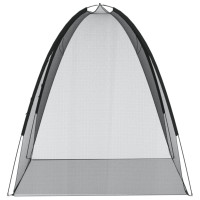 Produktbild för Myggnät med dörrar 220 mesh svart 200x120x130 cm