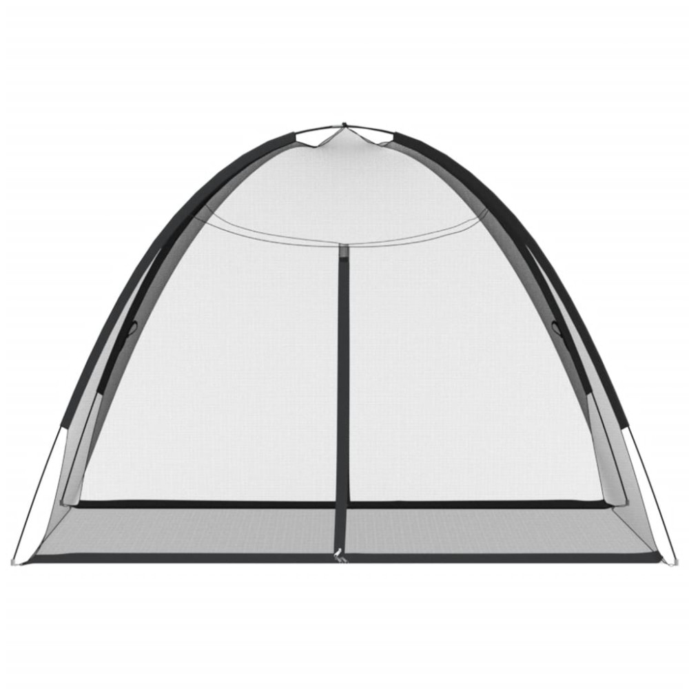 Produktbild för Myggnät med dörrar 220 mesh svart 200x150x140 cm