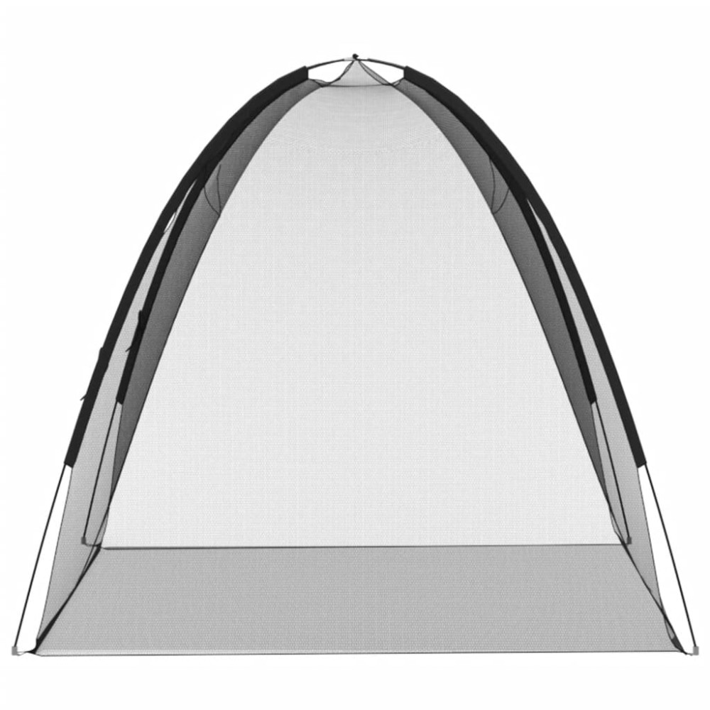Produktbild för Myggnät med dörrar 220 mesh svart 200x150x140 cm