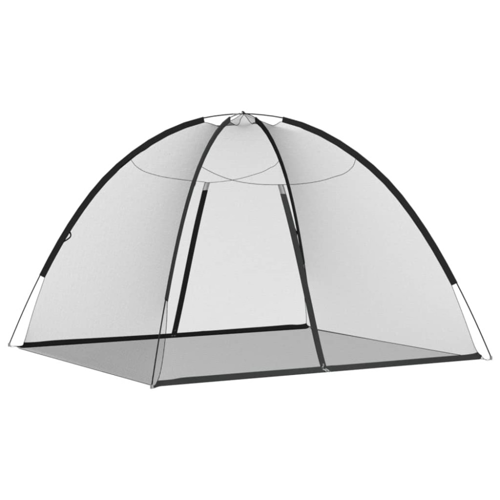 Produktbild för Myggnät med dörrar 220 mesh svart 200x180x135 cm