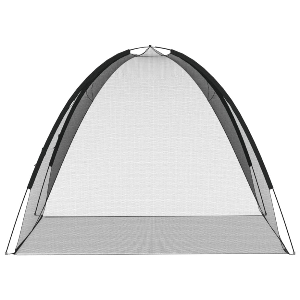 Produktbild för Myggnät med dörrar 220 mesh svart 200x180x135 cm