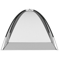 Produktbild för Myggnät med dörrar 220 mesh svart 200x180x135 cm