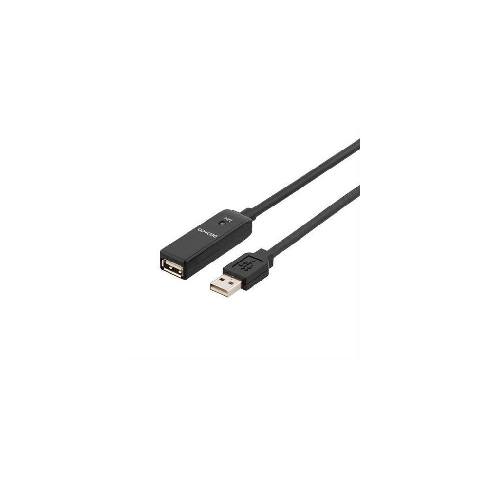 Produktbild för Kabel DELTACO USB aktiv förlängning 10m