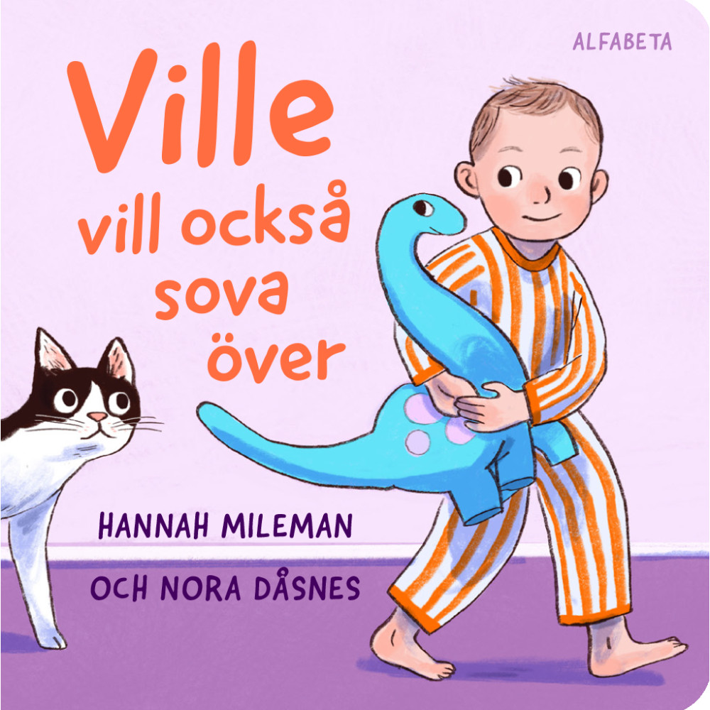 Produktbild för Ville vill också sova över (bok, board book)