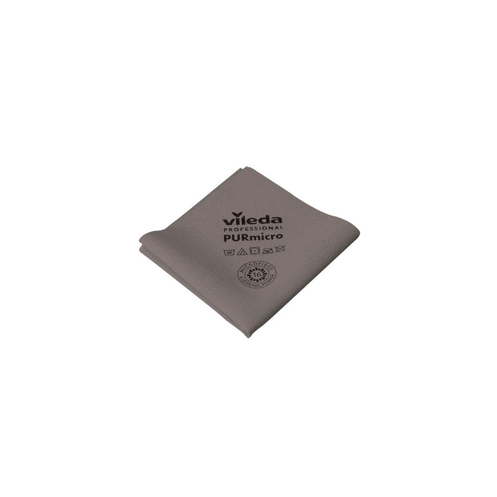 Produktbild för Microfiberduk VILEDA PURmicro grå 5/fp