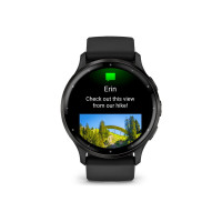 Produktbild för Garmin Venu 3 - svart fiberförstärkt polymer - smart klocka med band - 8 GB