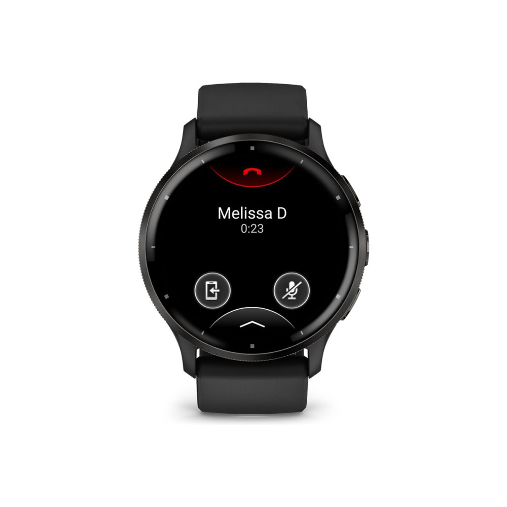 Produktbild för Garmin Venu 3 - svart fiberförstärkt polymer - smart klocka med band - 8 GB