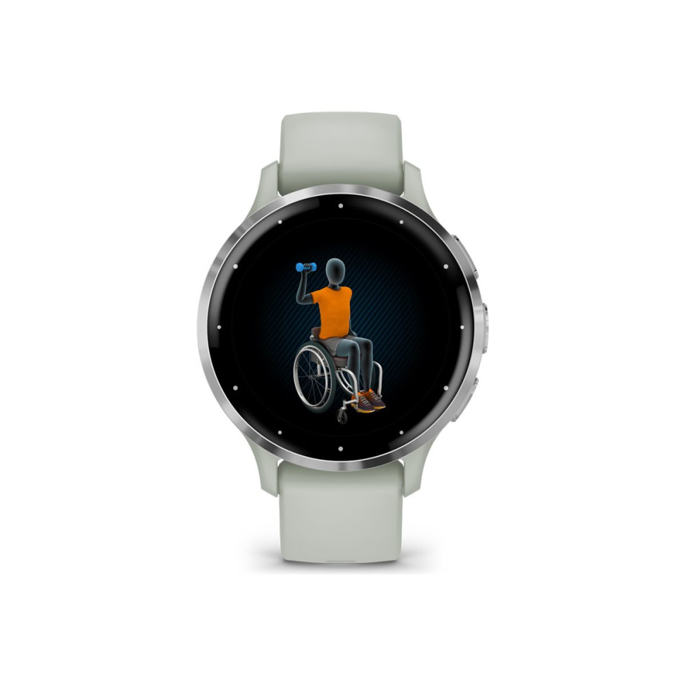 Produktbild för Garmin Venu 3S - sage gray - smart klocka med band - 8 GB