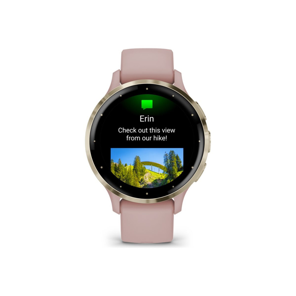 Produktbild för Garmin Venu 3S - puderrosa - smart klocka med band - 8 GB