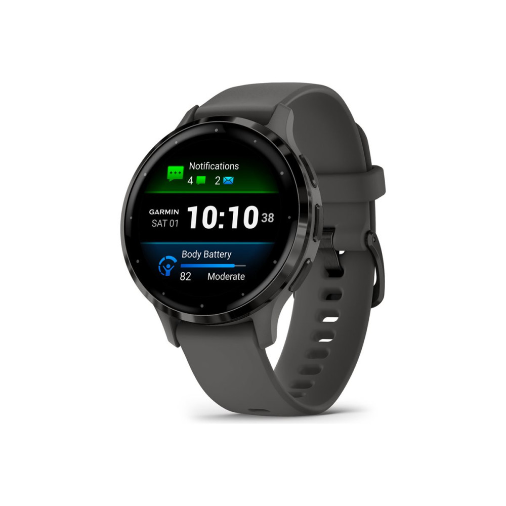 Produktbild för Garmin Venu 3S - pebble gray - smart klocka med band - 8 GB